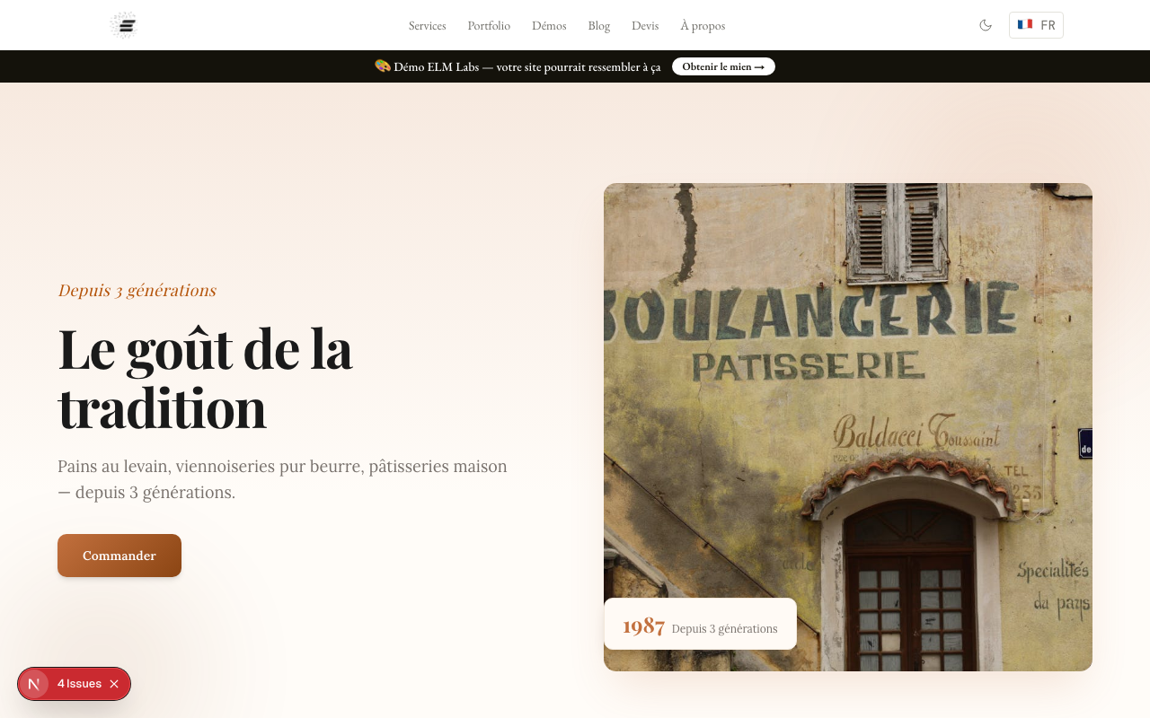 Bakery website